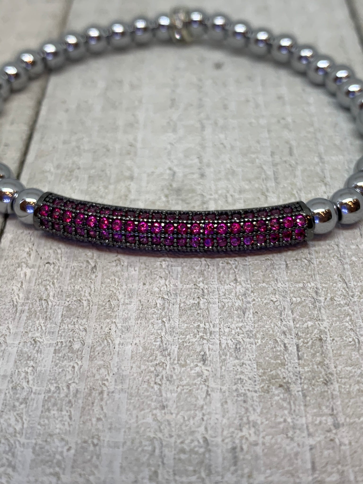 Fuchsia & Silver Beauty