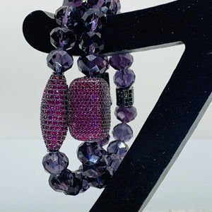 Hot Pink Oval Bracelet