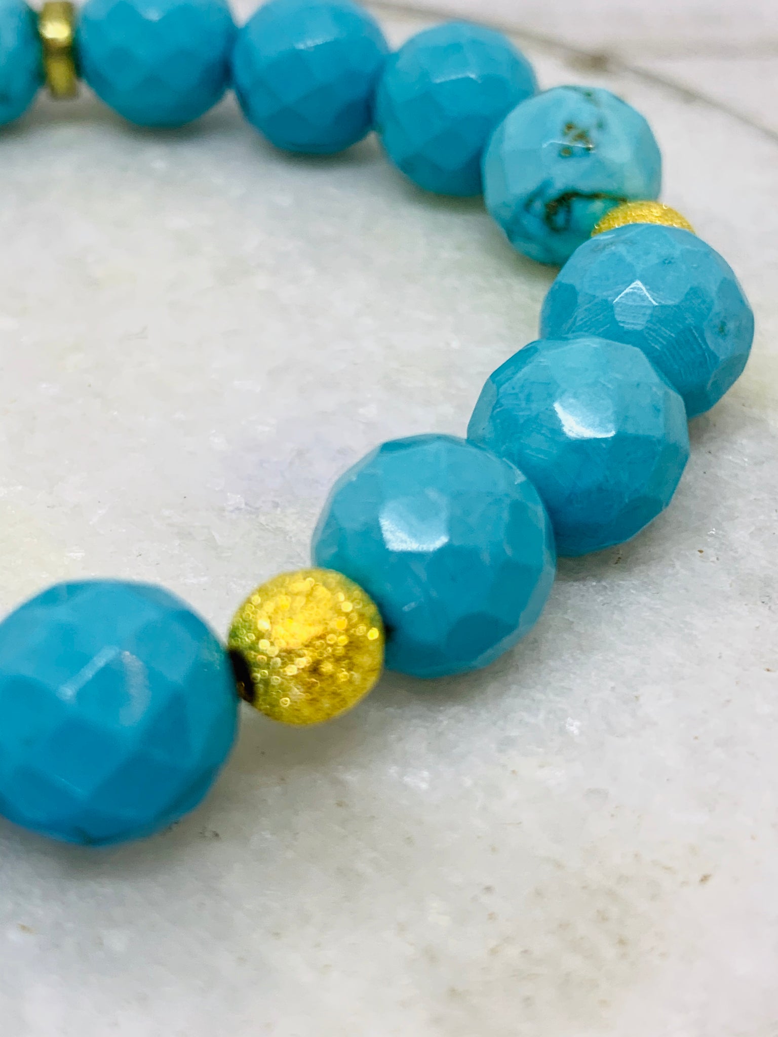 The Mindy Bracelet- Mint Blue Turquoise