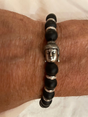 Black Onyx Buddha Bracelet