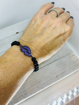 Kiss Me Purple Bracelet