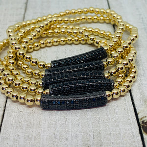 Golden Black Beauty Bracelet