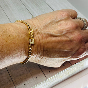 Mama Safety Pin Bracelet