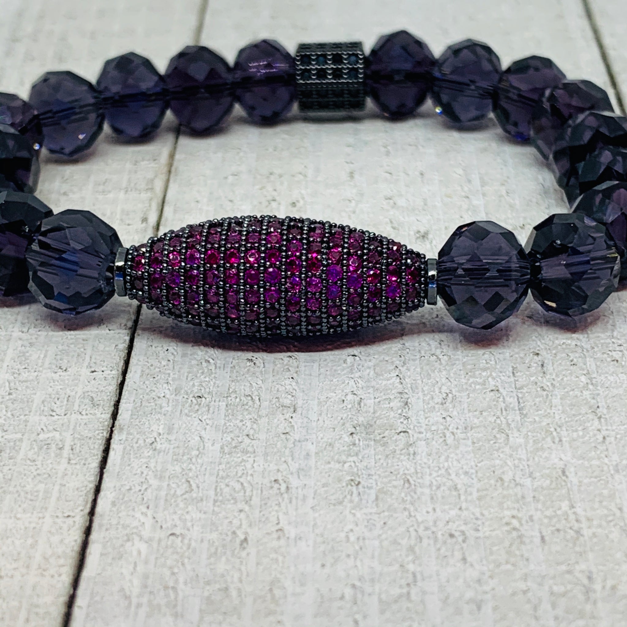 Hot Pink Oval Bracelet