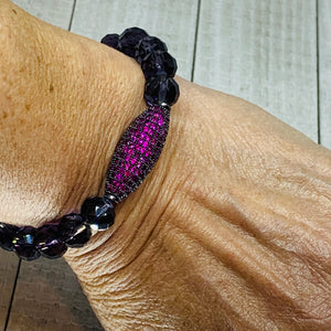 Hot Pink Oval Bracelet