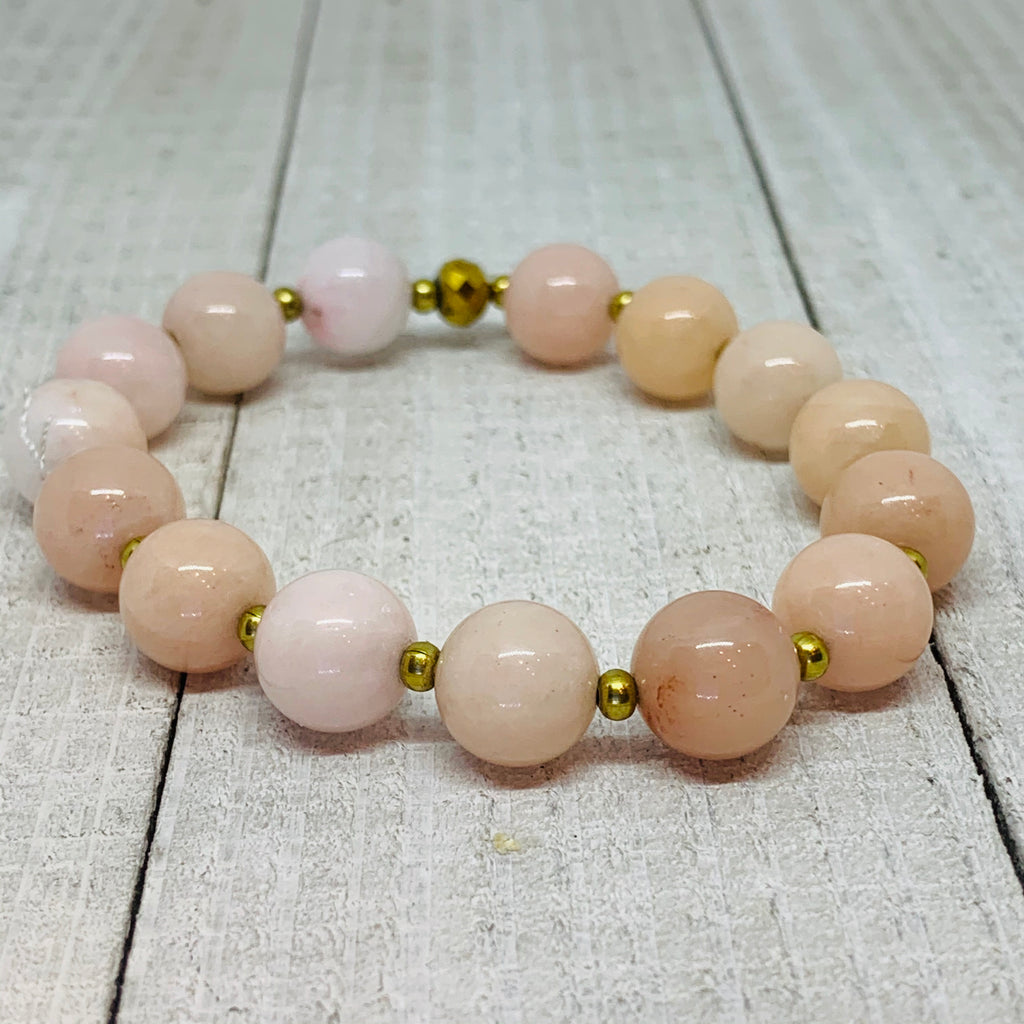 Peach Moonstone Bracelet