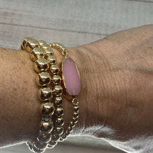 Gold Filled & Lavender Bracelet