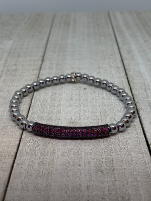 Fuchsia & Silver Beauty