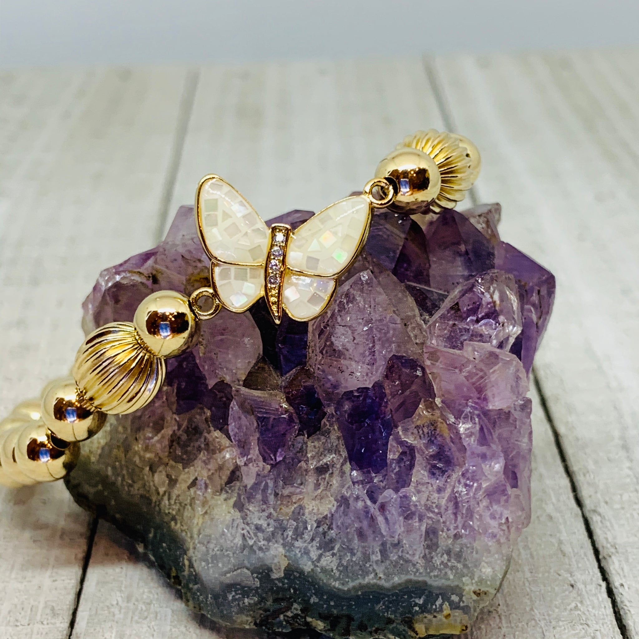 The Golden Lady Butterfly Bracelet