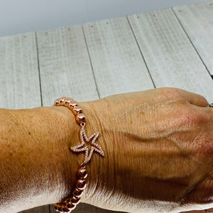Pink Lady Dancing Starfish Bracelet