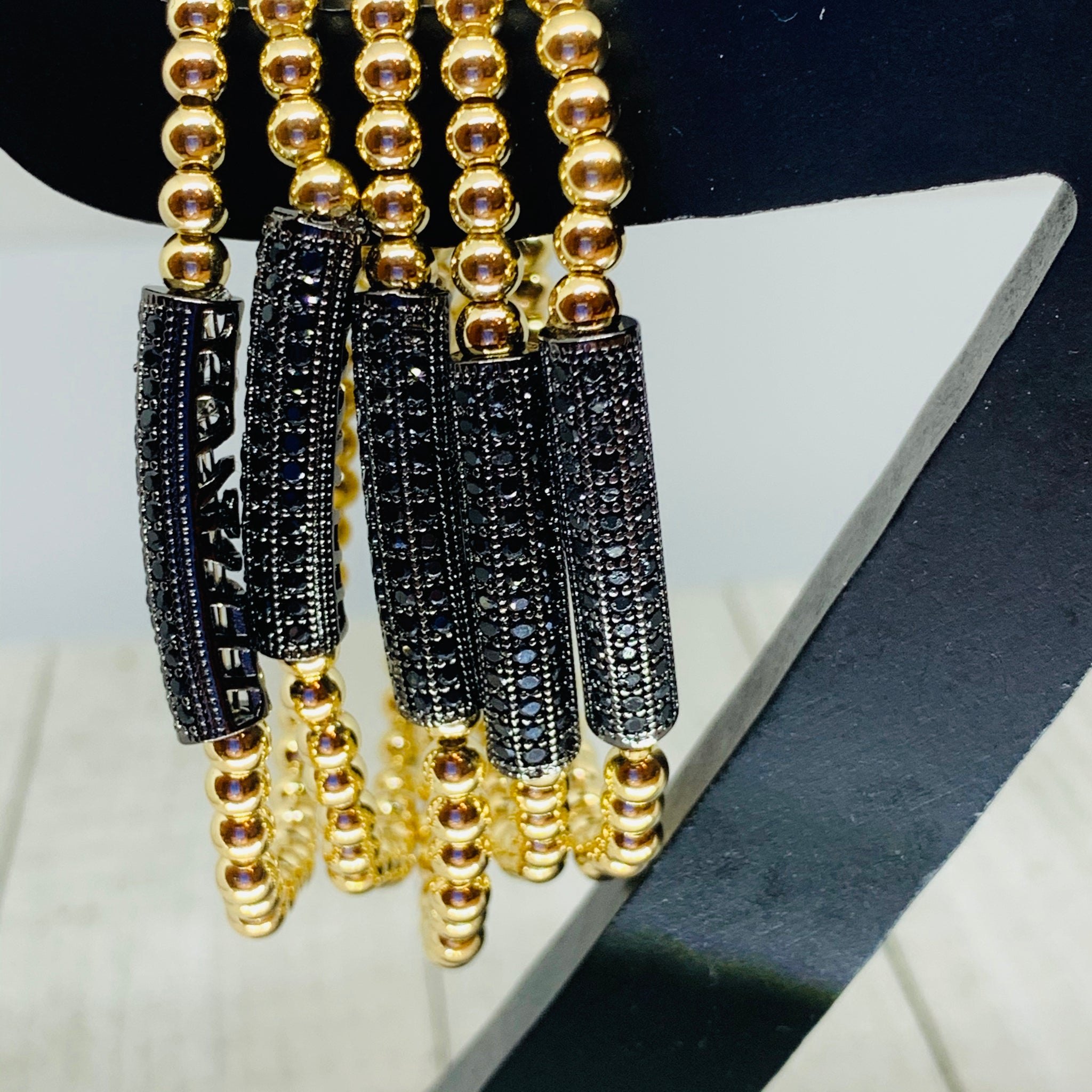 Golden Black Beauty Bracelet
