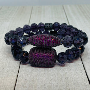 Hot Pink Oval Bracelet
