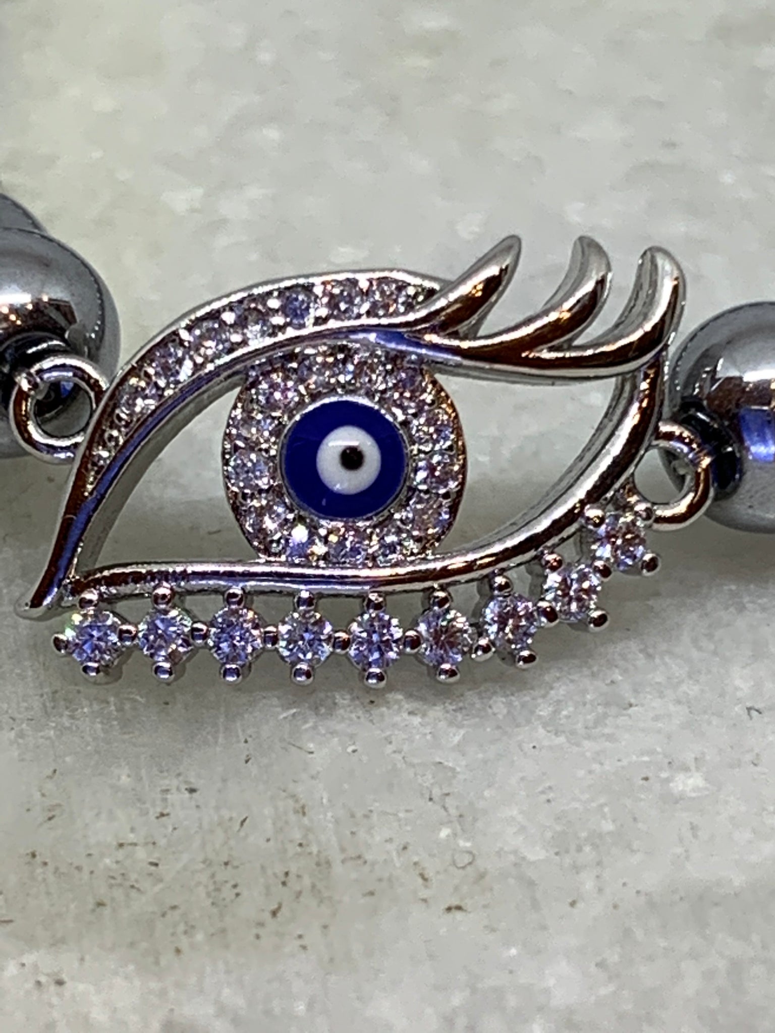Silver Evil Eye Bracelet