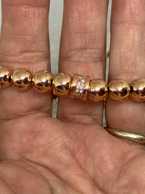 Rose Gold Baller Bead Bracelet