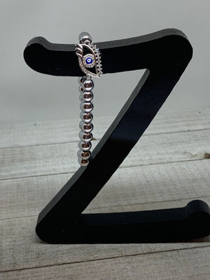 Silver Evil Eye Bracelet