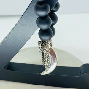 Silver Moon, Chain and Onyx