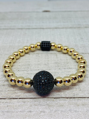 Gold Meets Black Bracelet