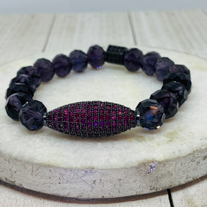 Hot Pink Oval Bracelet