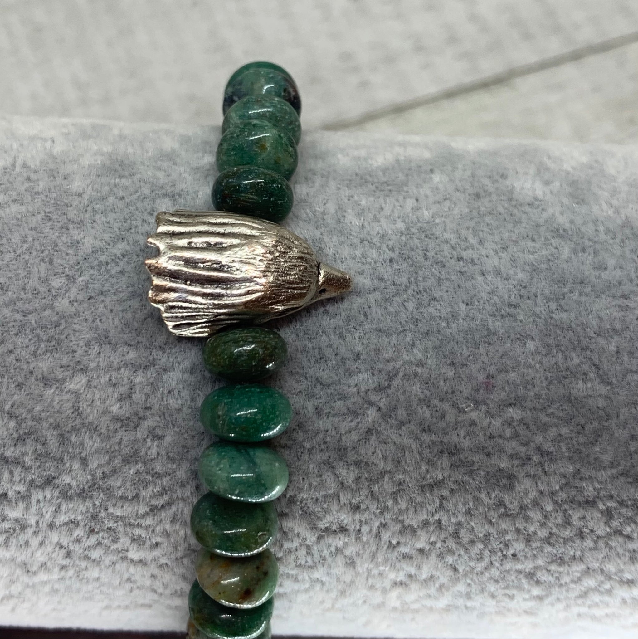 Unisex Natural Aust Dragon Blood Jade Eagle Bracelet