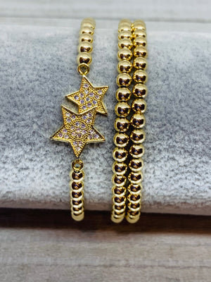 Gold Filled Twin Star Bracelet