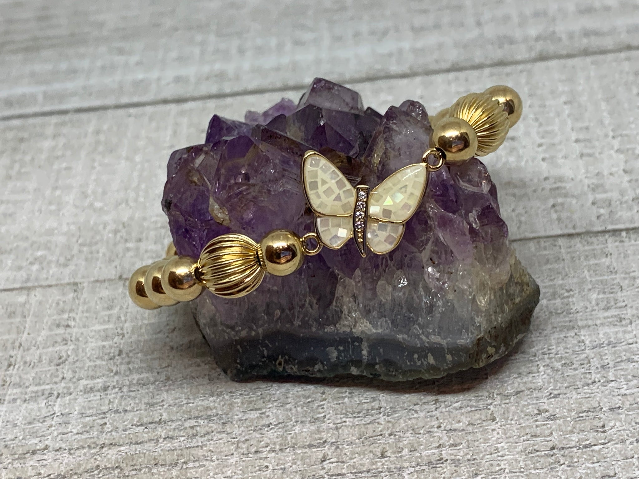 The Golden Lady Butterfly Bracelet