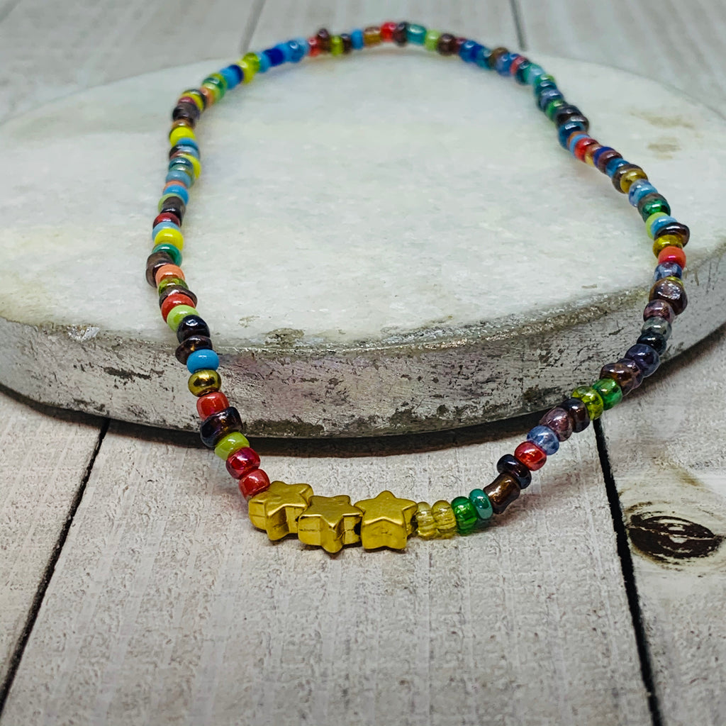 MultiColor Star Anklet