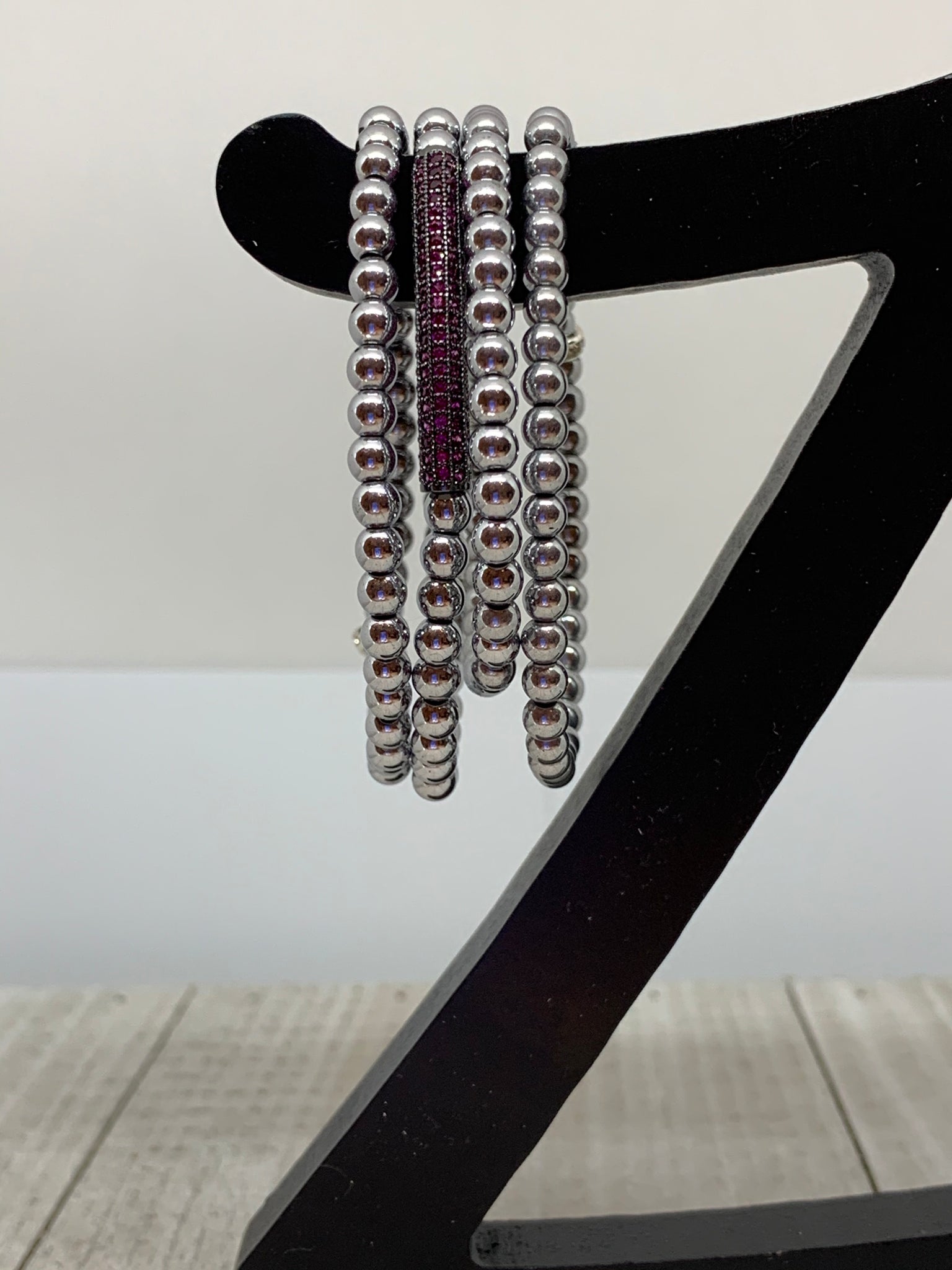 Fuchsia & Silver Beauty