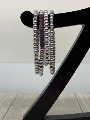 Fuchsia & Silver Beauty
