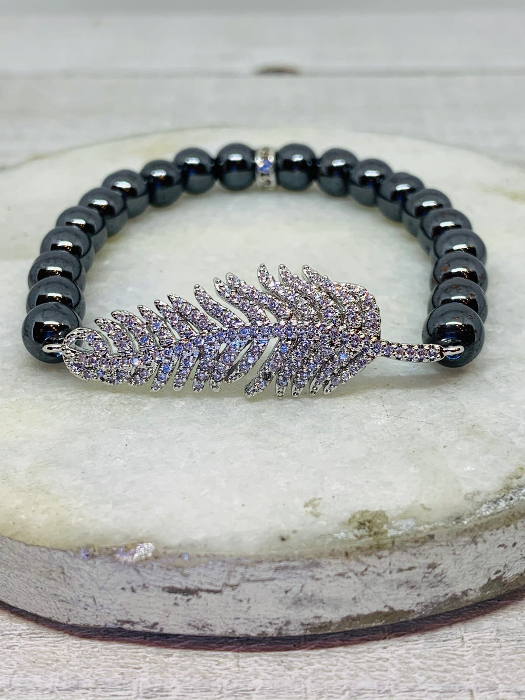 Silver Leaf Single Bracelet