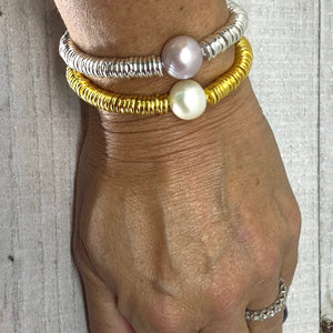 Gold & Silver Edgy, Rocket Chic Bracelet Stack