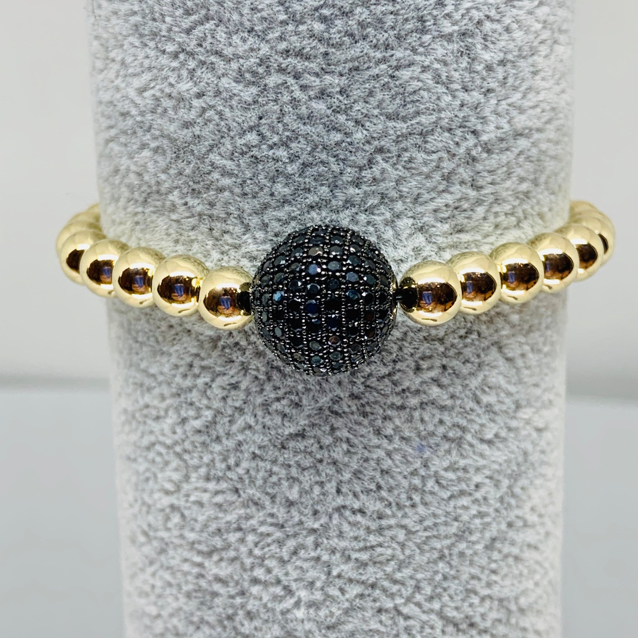 Gold Meets Black Bracelet