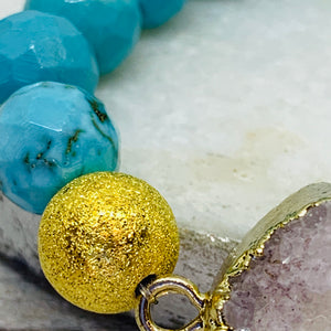 The Halie Bracelet -Mint Blue Turquoise