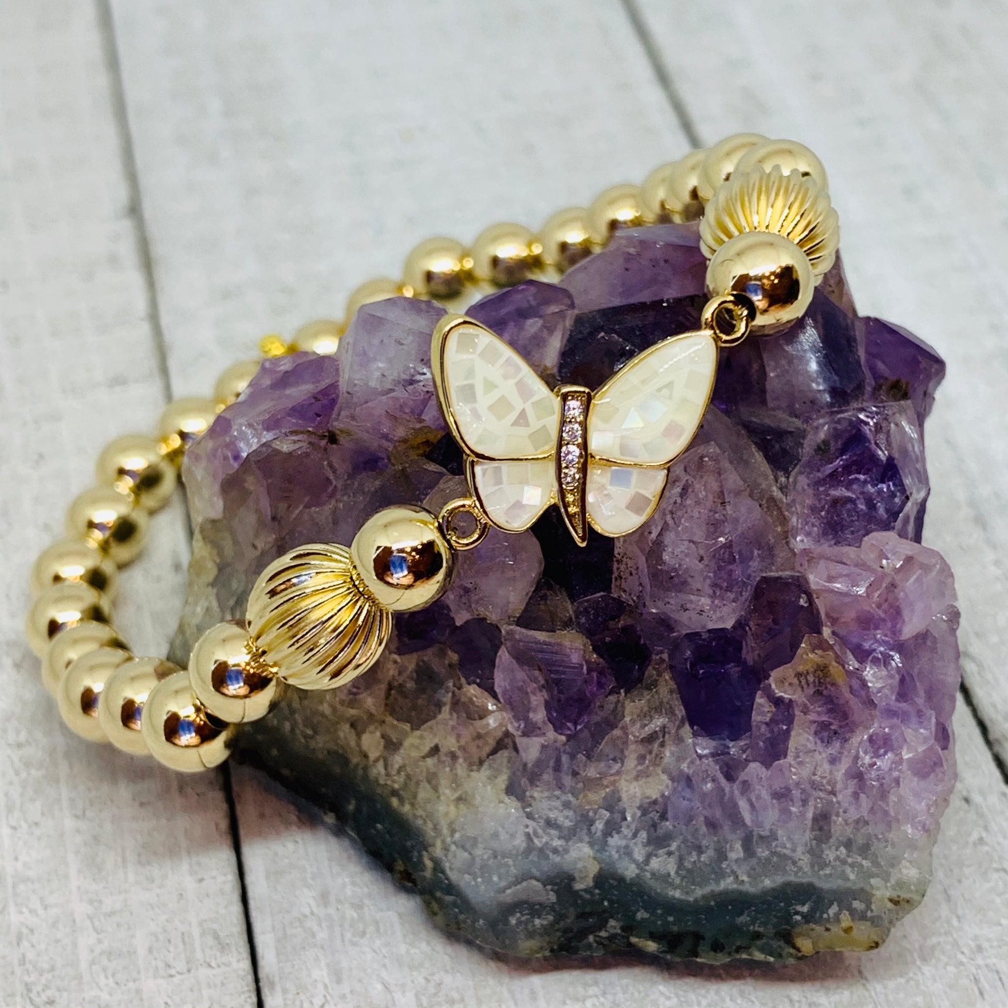 The Golden Lady Butterfly Bracelet