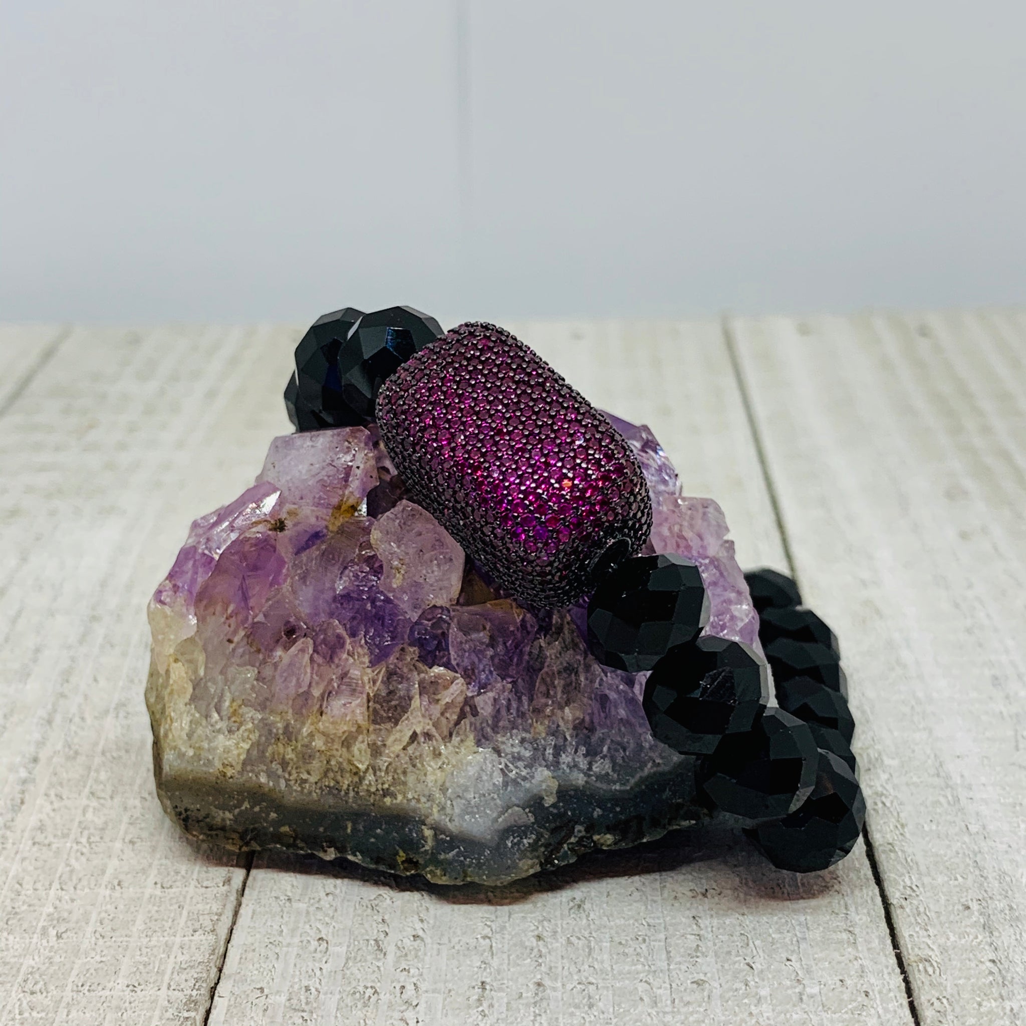 Hot Pink Cushion Bracelet