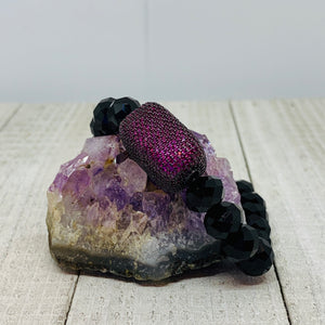 Hot Pink Cushion Bracelet
