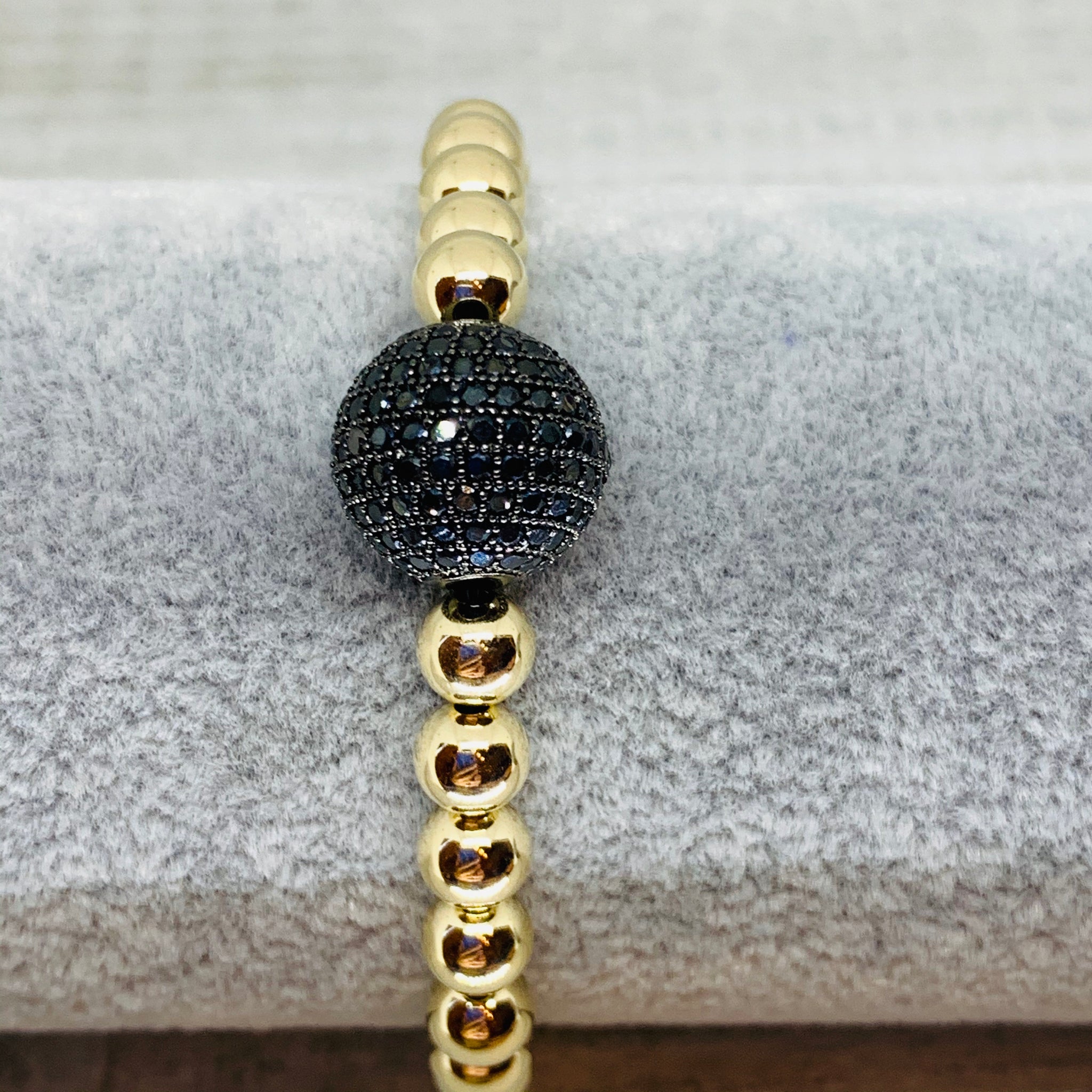 Gold Meets Black Bracelet