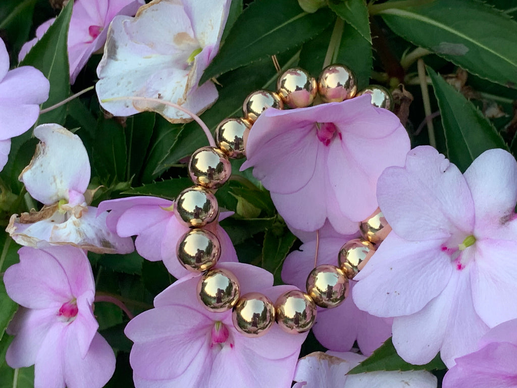 12mm 18K Gold-Filled Ball Bracelet