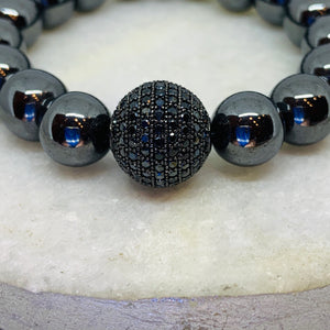 The Susan Bracelet 10 mm Black Hematite Beauty