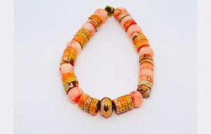 Orange Impression Jasper Woman’s Bracelet