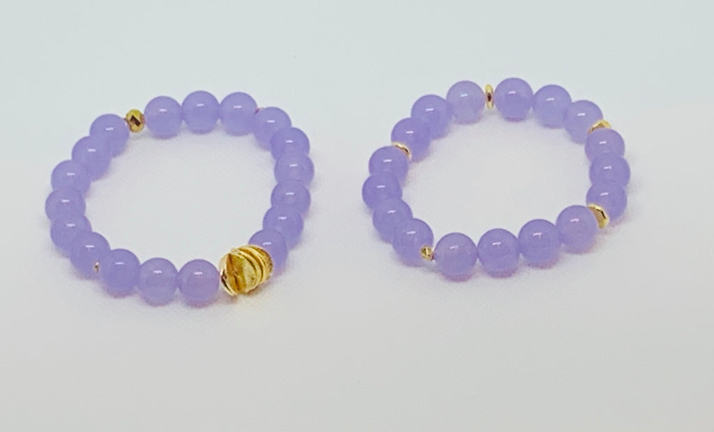 Two Purple Jade Beauties