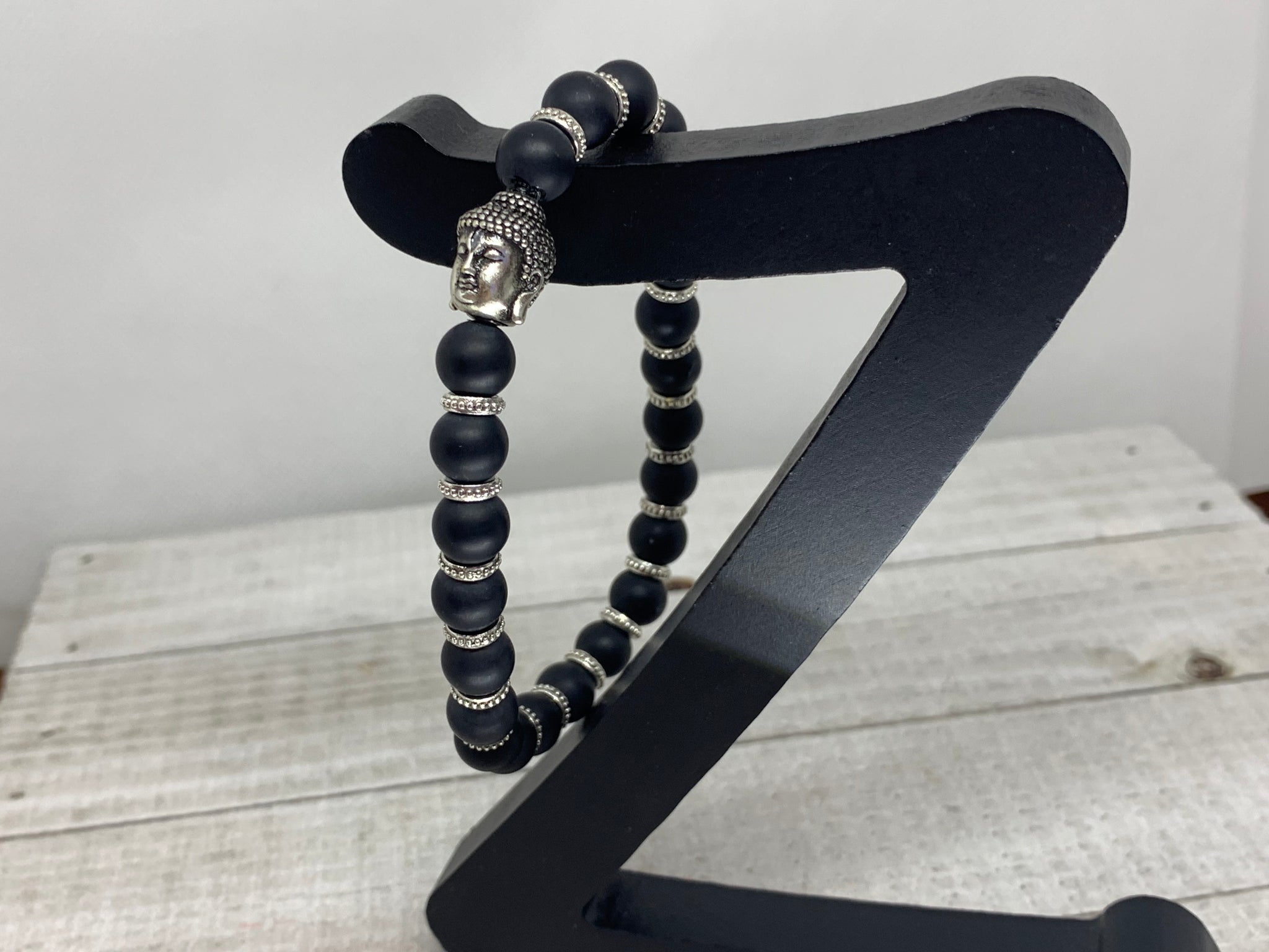 Black Onyx Buddha Bracelet